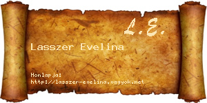 Lasszer Evelina névjegykártya